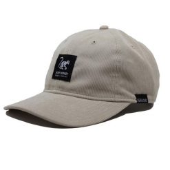 Czapka bejsbolowa - Sztruks - Recykling (Beżowy). Brązowe czapki męskie SURF MONKEY, bez wzorów, z materiału. Za 159.95 zł.