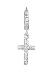 KUZZOI Kolczyki Creole Mężczyźni Krzyż 925 Sterling Silver Organic Biżuteria męska 1 ct Męskie. Szara biżuteria dla mężczyzn KUZZOI, srebrne. Za 221.39 zł.