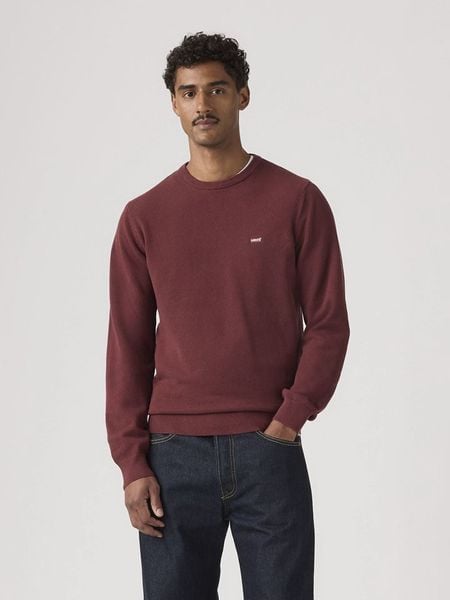 Levi's Sweter w kolorze czerwonym rozmiar: S. Czerwone swetry męskie Levi's, s, bez wzorów, z bawełny, bez kołnierzyka. Za 139.95 zł.