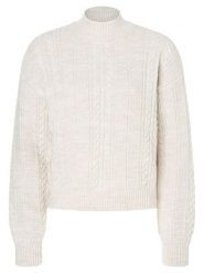 More & More Sweter w kolorze kremowym rozmiar: 40. Brązowe golfy damskie MORE & MORE, ze splotem, bez kołnierzyka. Za 121.80 zł.