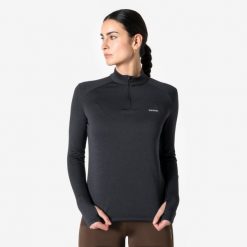 Bluza do biegania damska Kiprun Run Core ocieplana. Czerwone kurtki do biegania damskie KIPRUN, l, bez wzorów, z materiału, bez kaptura. Za 59.99 zł.