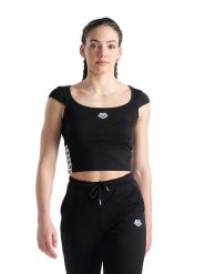 Arena Top w kolorze czarnym rozmiar: M. Czarne topy damskie Arena, m, bez wzorów, bez kołnierzyka. Za 56.99 zł.