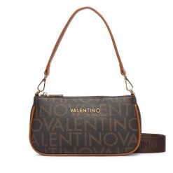 Torebka Valentino. Brązowe torebki klasyczne damskie Valentino, bez wzorów, bez dodatków. Za 569.99 zł.