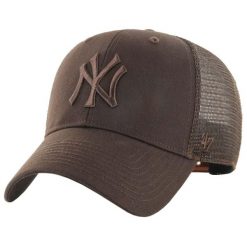 Czapka z daszkiem dla dorosłych MLB New York Yankees Branson Cap. Brązowe czapki męskie 47 Brand, bez wzorów, z bawełny. Za 120.95 zł.