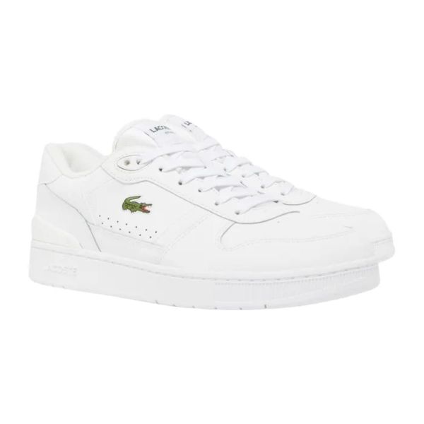 Tenisówki Lacoste Model T-clip Set Kolor Biały. Białe trampki i tenisówki męskie Lacoste, bez wzorów, z materiału, bez zapięcia. Za 441.15 zł.