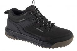 Buty trekkingowe męskie, Urban Street Hiker. Czarne buty trekkingowe męskie Skechers, z materiału, bez zapięcia, trekkingowe. Za 359.99 zł.
