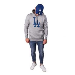 Bluza z kapturem Los Angeles Dodgers. Niebieskie bluzy z kapturem męskie New Era, m. W wyprzedaży za 255.10 zł.