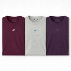 T-SHIRT MĘSKI 4F KOSZULKA LIMITOWANA KOMPLET ZESTAW 3 SZTUKI XXL M3947 SS26. T-shirty męskie 4f, m, bez wzorów, z bawełny, bez kołnierzyka. Za 164.98 zł.
