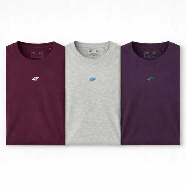 T-SHIRT MĘSKI 4F KOSZULKA LIMITOWANA KOMPLET ZESTAW 3 SZTUKI XXL M3947 SS26. T-shirty męskie 4f, m, bez wzorów, z bawełny, bez kołnierzyka. Za 164.98 zł.