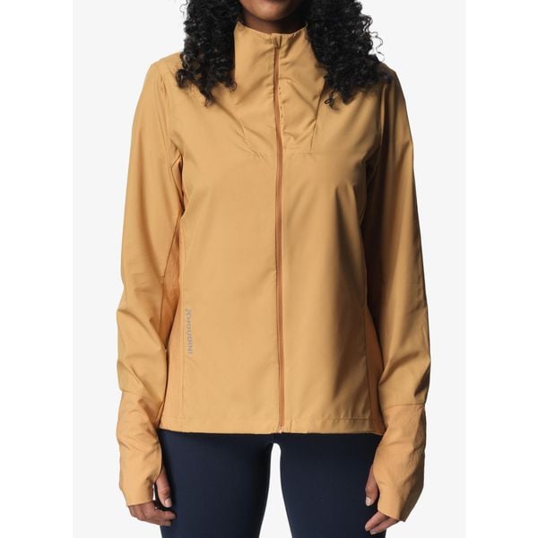 Kurtka do biegania damska Houdini Pace Wind Jacket. Brązowe kurtki do biegania damskie Houdini, bez wzorów, bez kaptura. Za 513.99 zł.