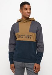 MĘSKA BLUZA Z KAPTUREM MUSTANG LOGO Bennet Color Block Carbon 1014506 4135. Bluzy z kapturem męskie Mustang, m. Za 149.99 zł.