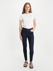 Levi's Dżinsy - Skinny fit - w kolorze granatowym rozmiar: W24/L32. Niebieskie jeansy damskie Levi's, z podwyższonym stanem. Za 131.45 zł.