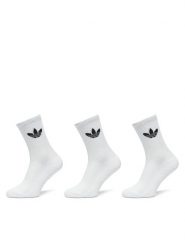 Adidas Skarpety długie Trefoil Cushion IJ5616 Biały. Białe skarpetki damskie Adidas, bez wzorów, z bawełny. Za 49.99 zł.