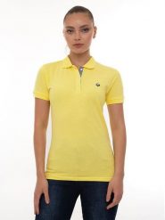 SIR RAYMOND TAILOR Koszulka polo "Angie" w kolorze żółtym rozmiar: XXL. Żółte bluzki damskie Sir Raymond Tailor, xxl, bez wzorów, z bawełny, bez kołnierzyka, bez ramiączek. Za 122.96 zł.