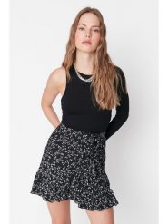 Trendyol Spódnica w kolorze czarnym rozmiar: S. Czarne spódniczki damskie Trendyol, s, bez wzorów, z podwyższonym stanem, mini, rozkloszowane. Za 45.95 zł.