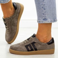 Taupe skórzane półbuty damskie Vinceza 79557. Zielone półbuty damskie VINCEZA, bez wzorów, z jeansu, biznesowe, bez obcasa, na płaskiej podeszwie. Za 209.00 zł.