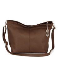 Lucca Baldi Skórzana torebka "Trapani" w kolorze brązowym - 33 x 25 x 14 cm rozmiar: onesize. Brązowe torebki klasyczne damskie Lucca Baldi, bez wzorów, z materiału, bez dodatków. Za 299.95 zł.