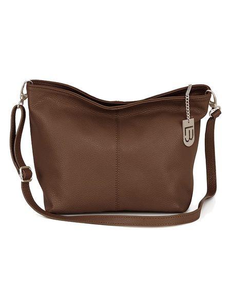 Lucca Baldi Skórzana torebka "Trapani" w kolorze brązowym - 33 x 25 x 14 cm rozmiar: onesize. Brązowe torebki klasyczne damskie Lucca Baldi, bez wzorów, z materiału, bez dodatków. Za 299.95 zł.