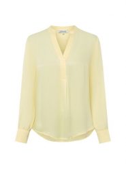 More & More Bluzka damska tunika Kobiety wiskoza żółty jednolity, 38. Żółte tuniki damskie MORE & MORE, bez wzorów, z wiskozy, bez kołnierzyka, bez ramiączek. Za 229.95 zł.