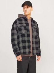 Jack & Jones Kurtka koszulowa w kolorze czarnym rozmiar: L. Czarne kurtki męskie Jack & Jones, l, bez wzorów, z bawełny, bez kaptura. Za 140.53 zł.