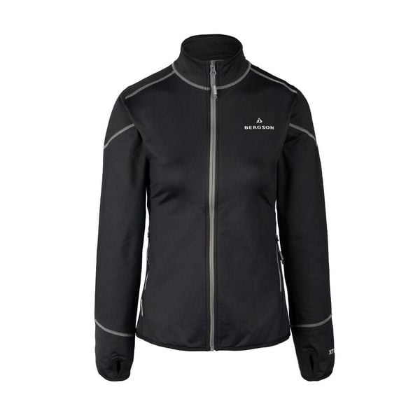 Bluza damska Swiftlayer full zipp 1VTX. Czarne bluzy bez kaptura damskie Bergson. Za 249.00 zł.