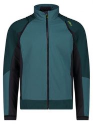 Cmp Kurtka hybrydowa w kolorze turkusowym rozmiar: 54. Niebieskie kurtki outdoor męskie CMP, bez wzorów, z materiału, bez kaptura. Za 212.80 zł.