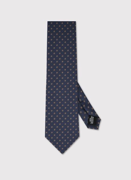 PAKO LORENTE – Granatowy krawat w mikrowzór. Niebieskie krawaty i muchy męskie Pako Lorente, bez wzorów, z poliesteru. Za 99.99 zł.