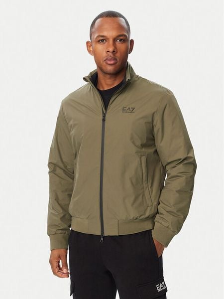 EA7 Emporio Armani Kurtka bomber 8NPB20 PNFZZ U7014 Khaki Regular Fit. Brązowe kurtki męskie EA7 Emporio Armani, m, bez wzorów, z syntetyku, bez kaptura. Za 909.99 zł.