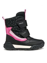 Geox Śniegowce J Trekkyup B Ab J56M7A 0MNBC C0922 M Czarny. Czarne kozaki dziewczęce Geox, bez wzorów, z materiału, bez obcasa. Za 289.99 zł.