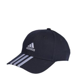 Czapka Baseball 3-Stripes Cotton Twill Baseball. Białe czapki męskie Adidas, bez wzorów, klasyczne. Za 49.00 zł.