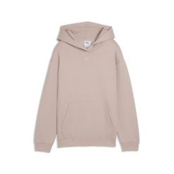 Młodzieżowa bluza dzianinowa z kapturem Essentials o luźnym kroju PUMA. Brązowa bluzy z kapturem damskie Puma, m, z bawełny. Za 129.00 zł.