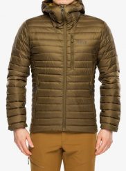 Kurtka puchowa Rab Microlight Alpine Jacket. Brązowe kurtki męskie RAB, na zimę, m, bez wzorów, z materiału, bez kaptura. Za 769.99 zł.