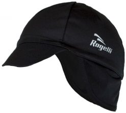 Czapka pod kask softshell Rogelli PROTTETIVO. Czarne czapki męskie Rogelli, bez wzorów, z materiału. Za 94.95 zł.