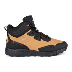 Vico Czarno-brązowe wysokie męskie buty trekkingowe. Brązowe buty trekkingowe męskie bez zapięcia. Za 227.37 zł.