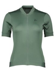 Craft Koszulka kolarska "Core Essence" w kolorze zielonym rozmiar: XL. Zielone bluzki sportowe damskie Craft, xl, bez wzorów, z materiału, bez ramiączek. Za 140.86 zł.
