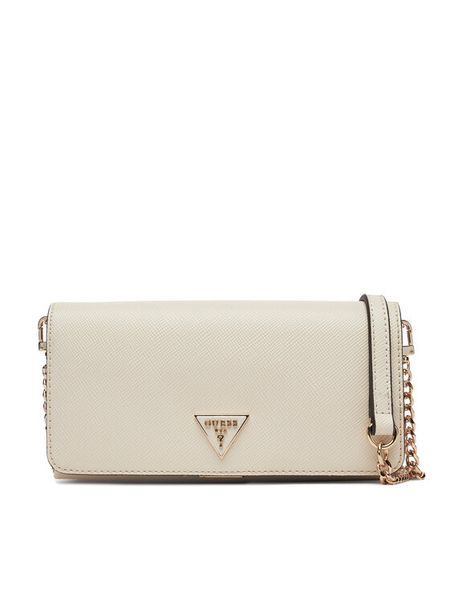 Guess Torebka Noelle II Mini HWZG96 72750 Écru. Torebki klasyczne damskie Guess, z aplikacjami, ze skóry, wizytowe, bez kołnierzyka, bez ramiączek. Za 339.99 zł.