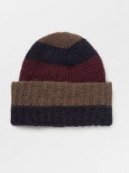 Becksöndergaard Czapka beanie w kolorze brązowo-bordowym rozmiar: onesize. Brązowe czapki zimowe damskie Becksöndergaard, z materiału. Za 217.99 zł.