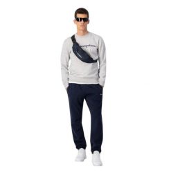 Męska Bluza Z Haftowanym Logo. Szare bluzy z kapturem męskie CHAMPION, m, z bawełny. Za 179.00 zł.