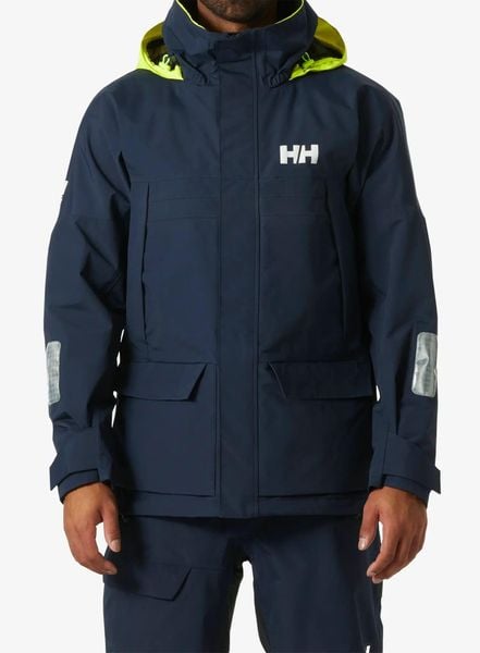 Kurtka przeciwdeszczowa męska Helly Hansen Pier 4.0 Jacket. Niebieskie kurtki męskie Helly Hansen, l, bez wzorów, z materiału, bez kaptura. Za 1,077.50 zł.