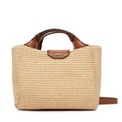 Torebka DKNY. Brązowe torebki klasyczne damskie DKNY, bez wzorów, bez dodatków. Za 659.99 zł.