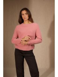 Perfect Cashmere Kaszmirowy sweter "Oceane" w kolorze jasnoróżowym rozmiar: XXL. Różowe swetry klasyczne damskie Perfect Cashmere, xxl, z kaszmiru, bez kołnierzyka. Za 478.99 zł.