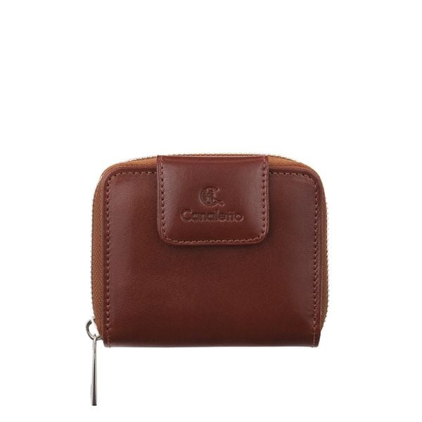 Skórzany portfel damski Canaletto z naturalnej skóry licowej PD1023s40108 RFID. Portfele damskie bez wzorów, ze skóry. Za 148.20 zł.