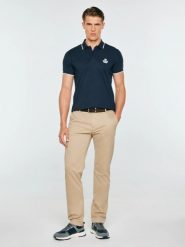 Koszulka męska polo granatowa seller 403. Niebieskie koszulki polo męskie Big Star, l, bez wzorów, z bawełny, bez ramiączek. Za 139.99 zł.