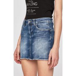Liu Jo - Spódnica jeansowa. Niebieskie spódniczki damskie Liu Jo, bez wzorów, z bawełny, casualowe, mini, ołówkowe. W wyprzedaży za 359.90 zł.