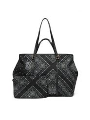 PINKO Torebka Shopper Extra PE 25 PLTT104900 A2AS Czarny. Czarne shopper bag damskie Pinko, bez wzorów, z materiału, bez dodatków. Za 659.99 zł.