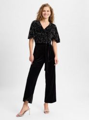 S.Oliver BLACK LABEL Kombinezon Kobiety czarny|srebrny, 38. Czarne kombinezony damskie s.Oliver Black Label, s, bez wzorów, eleganckie, bez kołnierzyka, bez ramiączek. Za 549.95 zł.