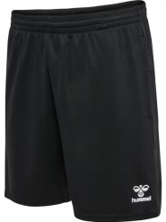 Spodenki hmlESSENTIAL TRAINING SHORTS. Czarne szorty damskie HUMMEL, bez wzorów, z materiału, eleganckie, z standardowym stanem. Za 136.00 zł.