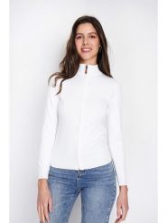 ASSUILI Kardigan w kolorze białym rozmiar: 34. Białe kardigany damskie Assuili, bez wzorów, z kaszmiru. Za 108.74 zł.