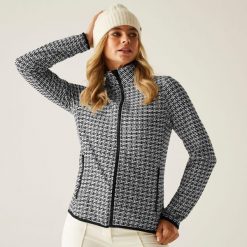 Bluza damska rozsuwana Descend II Dare 2b. Czarne bluzy bez kaptura damskie Dare 2b, z dzianiny. W wyprzedaży za 290.00 zł.