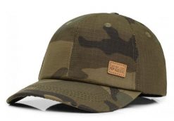 Czapka z Daszkiem (Bejsbolówka), Bawełniana - Pako Jeans - Zieleń Moro. Zielone czapki męskie Pako Jeans, bez wzorów, z bawełny. Za 49.99 zł.